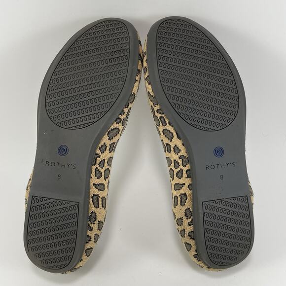 Rothy’s The Loafer Casual Flat Womens Size 8 Cheetah Slip On Leopard Rothys - Picture 7 of 9